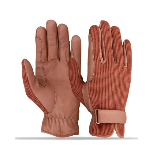 FG-EG-016 Classic Crochet & Leather Equestrian Riding Gloves - photo 1